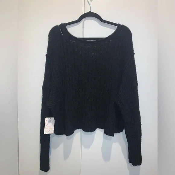 Free People Black Sweater - Picture 5 of 7